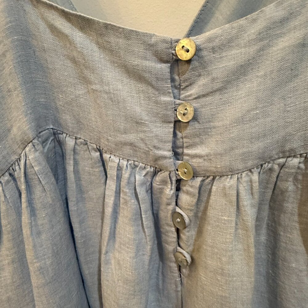 Blue Maxi Dress with Tie Back Detail - Picture 7 of 8